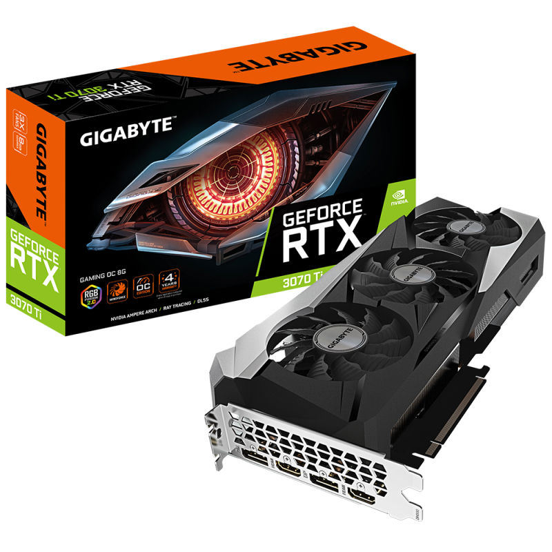 Gigabyte GeForce RTX 3070 Ti GAMING OC 8G GV N307TGAMING OC 8GD