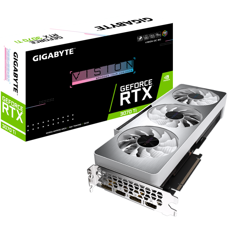 Gigabyte GeForce RTX 3070 Ti VISION OC 8G GV N307TVISION OC 8GD