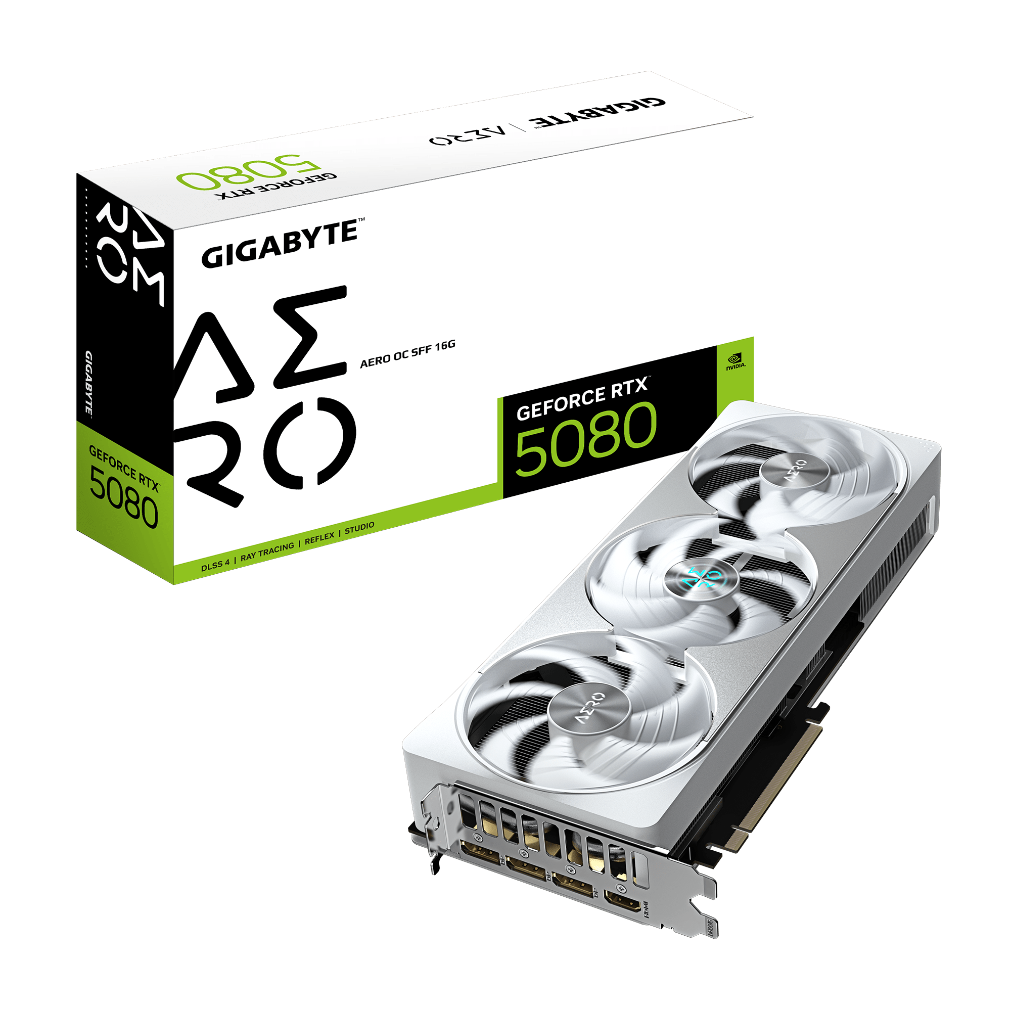 Gigabyte GeForce RTX 5080 AERO OC SFF 16G 迷你 白色 砌機 顯卡