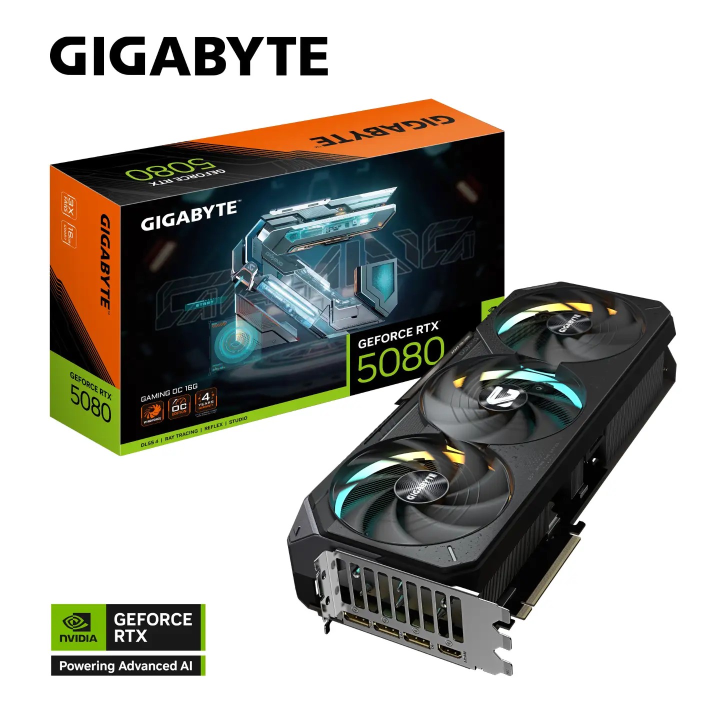 Gigabyte GeForce RTX 5080 GAMING OC 16G 高效能 遊戲 砌機 顯卡