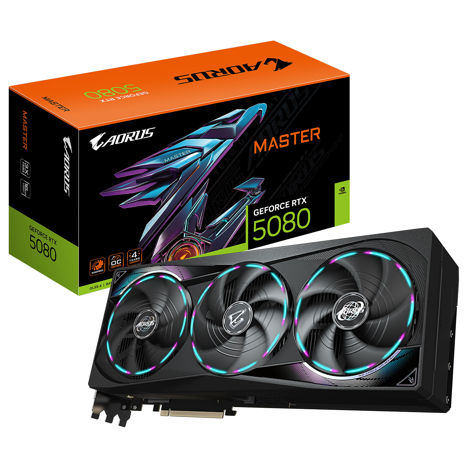 Gigabyte AORUS GeForce RTX 5080 MASTER 16G 旗艦級 遊戲 砌機 顯卡