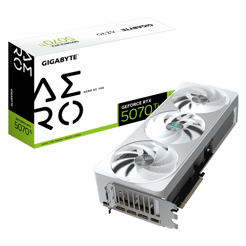 GIGABYTE GeForce RTX 5070 Ti AERO OC 16G 創作者 白色 獨立 顯卡