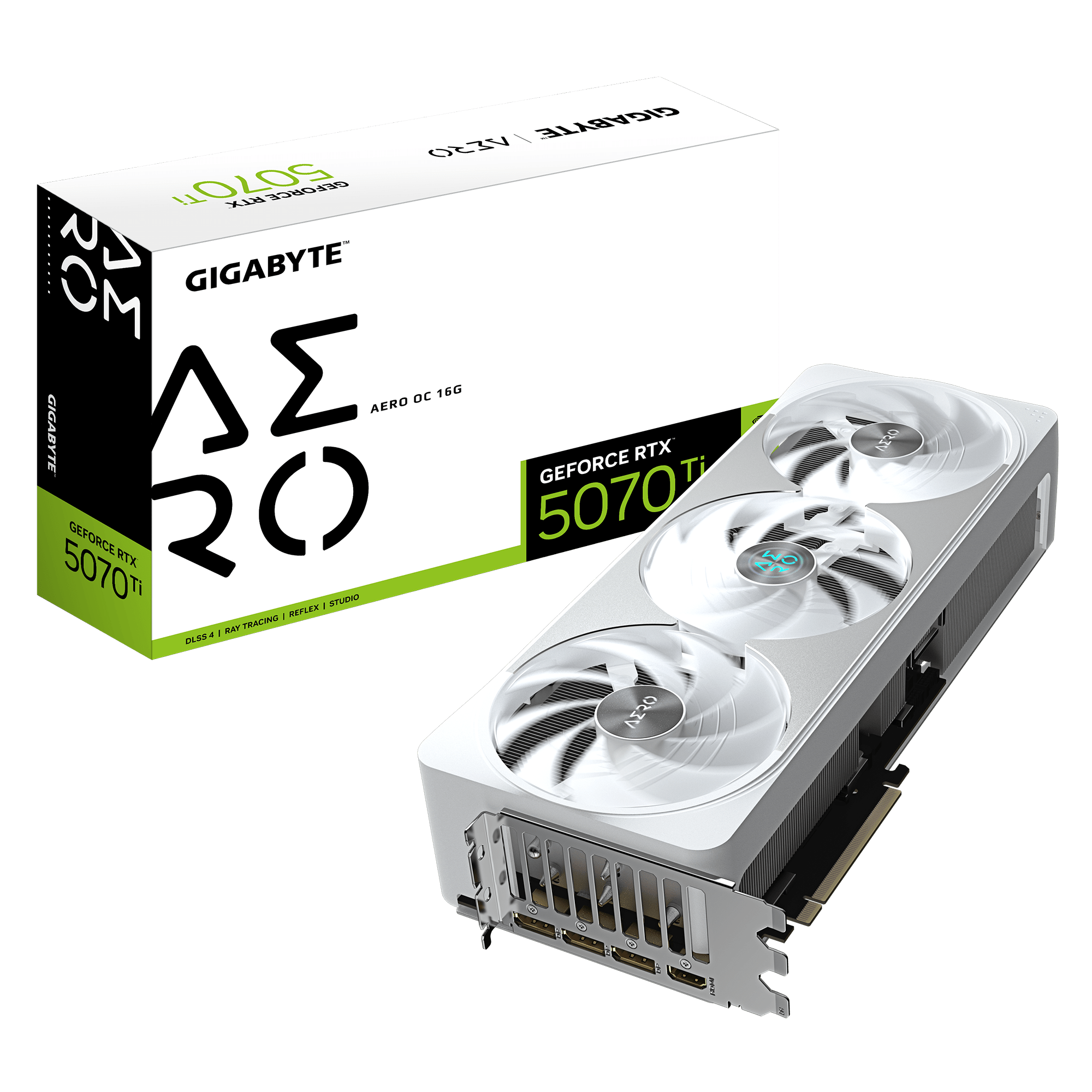 GIGABYTE GeForce RTX 5070 Ti AERO OC 16G 創作者 白色 獨立 顯卡