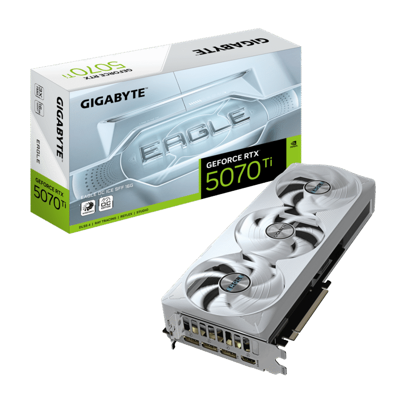 GIGABYTE GeForce RTX 5070 Ti EAGLE OC ICE SFF 16G 迷你 白色 電競 顯卡