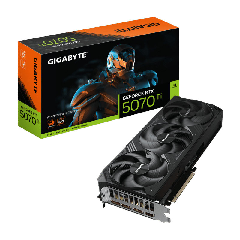 GIGABYTE GeForce RTX 5070 Ti WINDFORCE OC SFF 16G 迷你 遊戲 獨立 聯卡