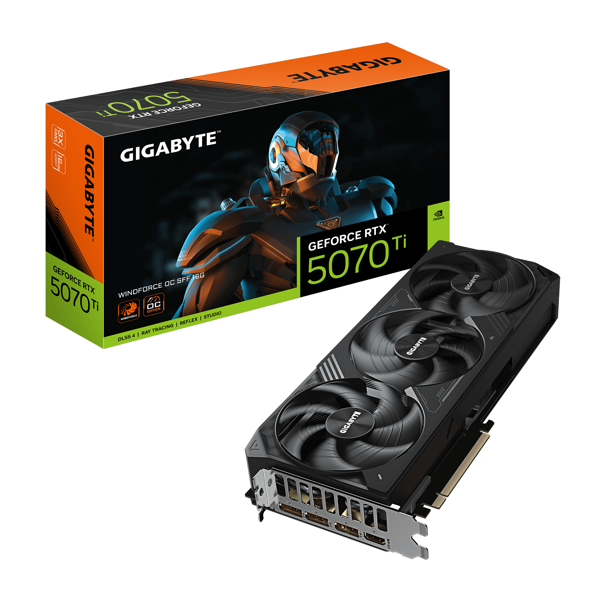 GIGABYTE GeForce RTX 5070 Ti WINDFORCE OC SFF 16G 迷你 遊戲 獨立 聯卡