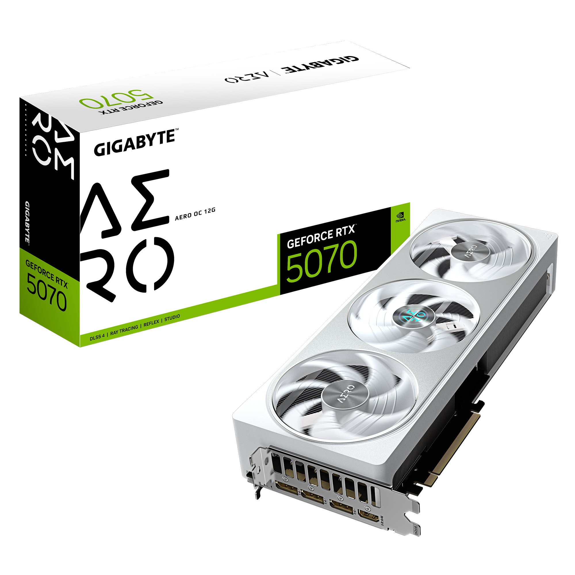 GIGABYTE GeForce RTX 5070 AERO OC 12G 創作者 白色 電競 顯卡