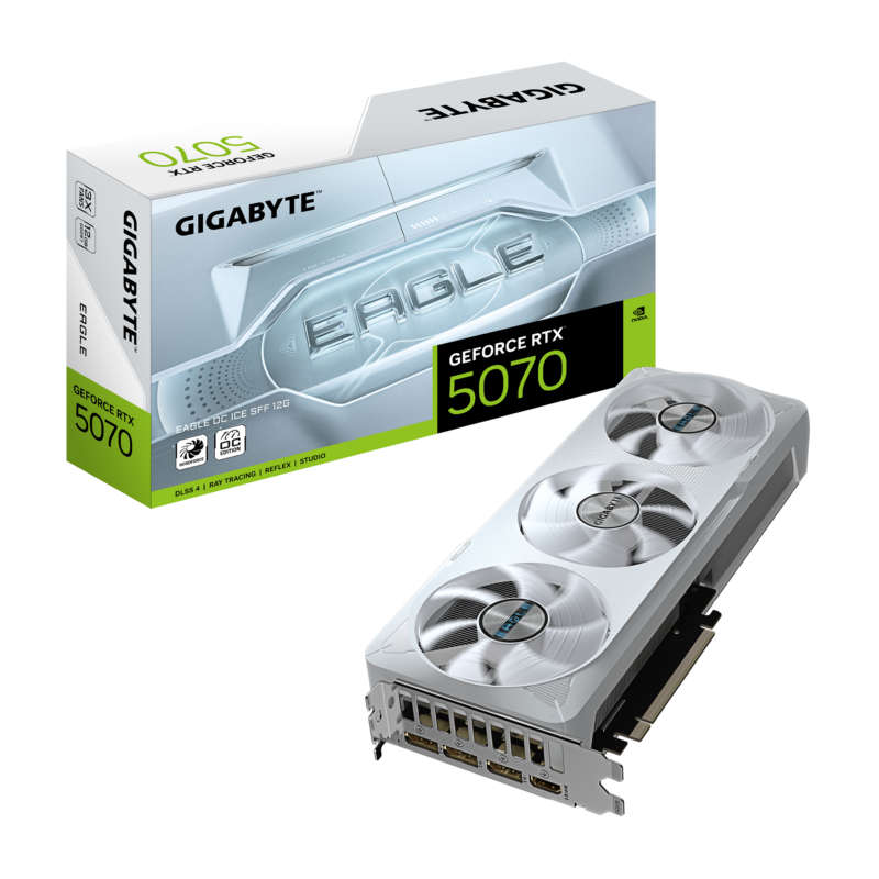 GIGABYTE GeForce RTX 5070 EAGLE OC ICE SFF 12G 迷你 白色 電競 顯卡