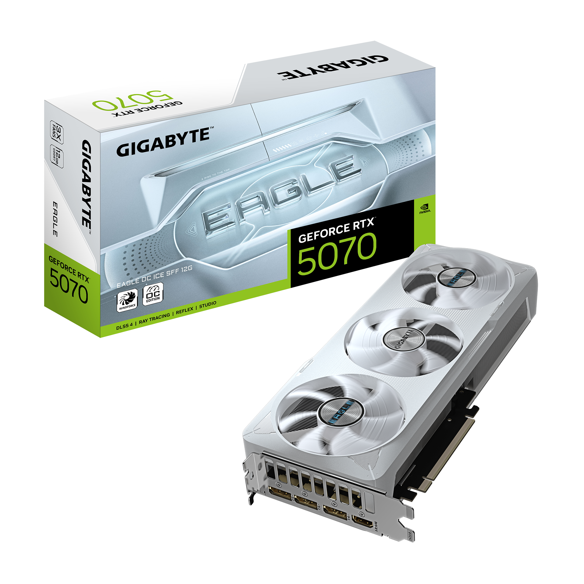 GIGABYTE GeForce RTX 5070 EAGLE OC ICE SFF 12G 迷你 白色 電競 顯卡