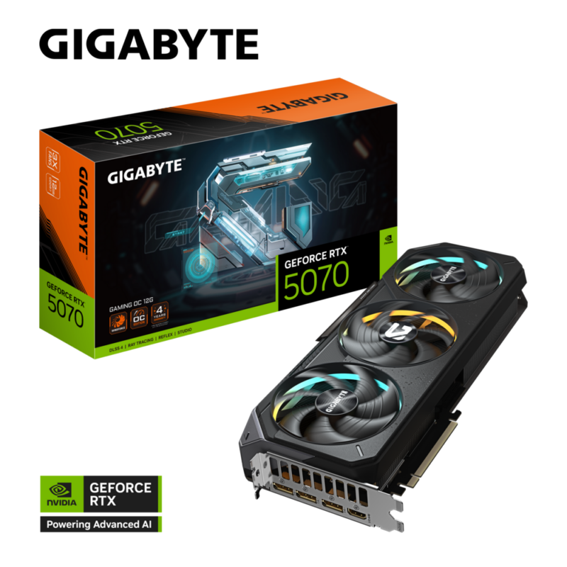 GIGABYTE GeForce RTX 5070 GAMING OC 12G 高效能 遊戲 電競 顯卡