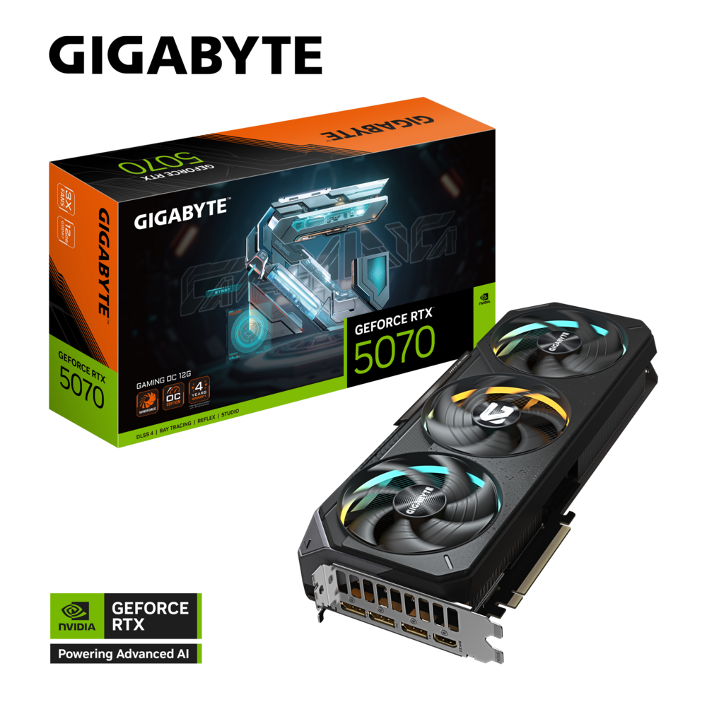 GIGABYTE GeForce RTX 5070 GAMING OC 12G 高效能 遊戲 電競 顯卡