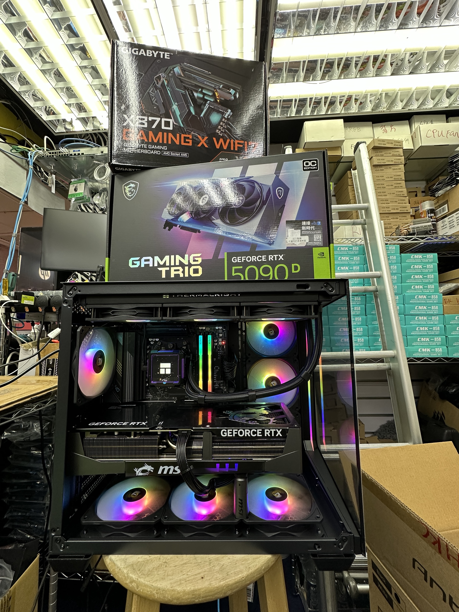 ☄️AMD 💁🏻9800X3D ✨MSI✨ 5090d Gaming Trio Antec C5 ATX