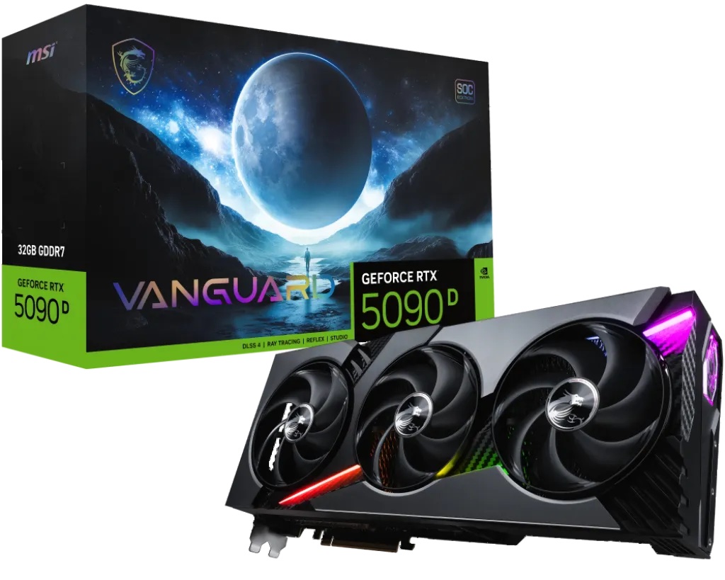 MSI 微星 GeForce RTX 5090 D Vanguard SOC 32GB GDDR7