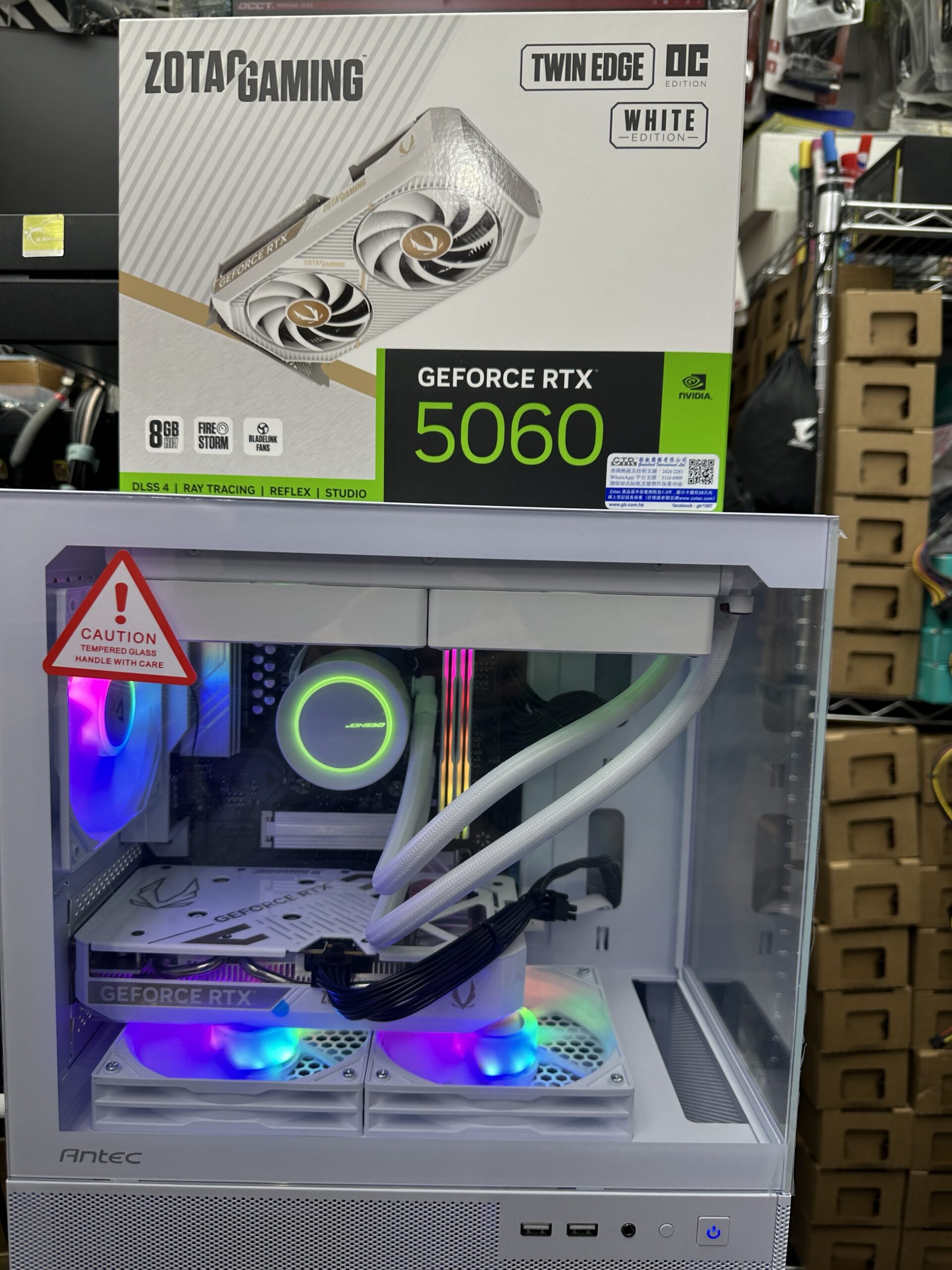 Antec CX200m 💁小魚缸 入門級 打機 ✨AMD 7500F +Zotac 5060⚪️白色⚪️