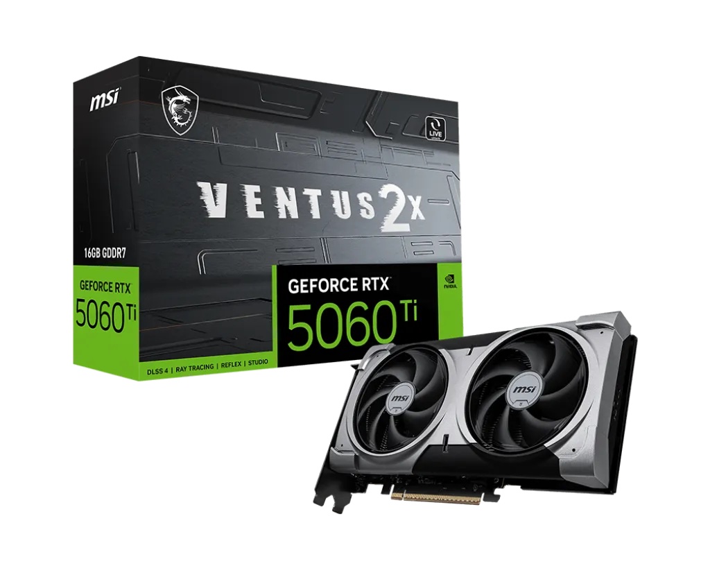 MSI GeForce RTX 5060Ti Ventus 2X Plus 16GB GDDR7