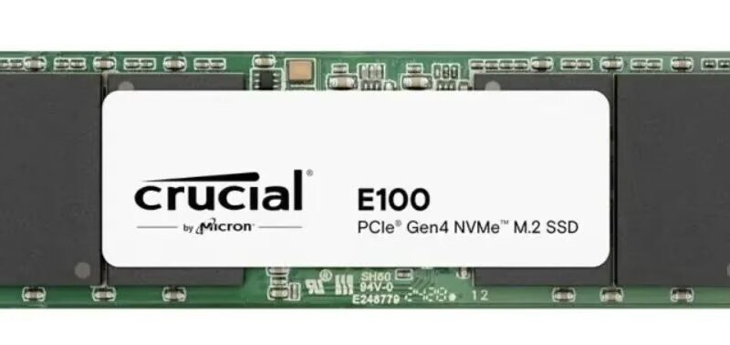Crucial E100 1TB PCIe 4.0 x4 NVMe M.2 2280 SSD