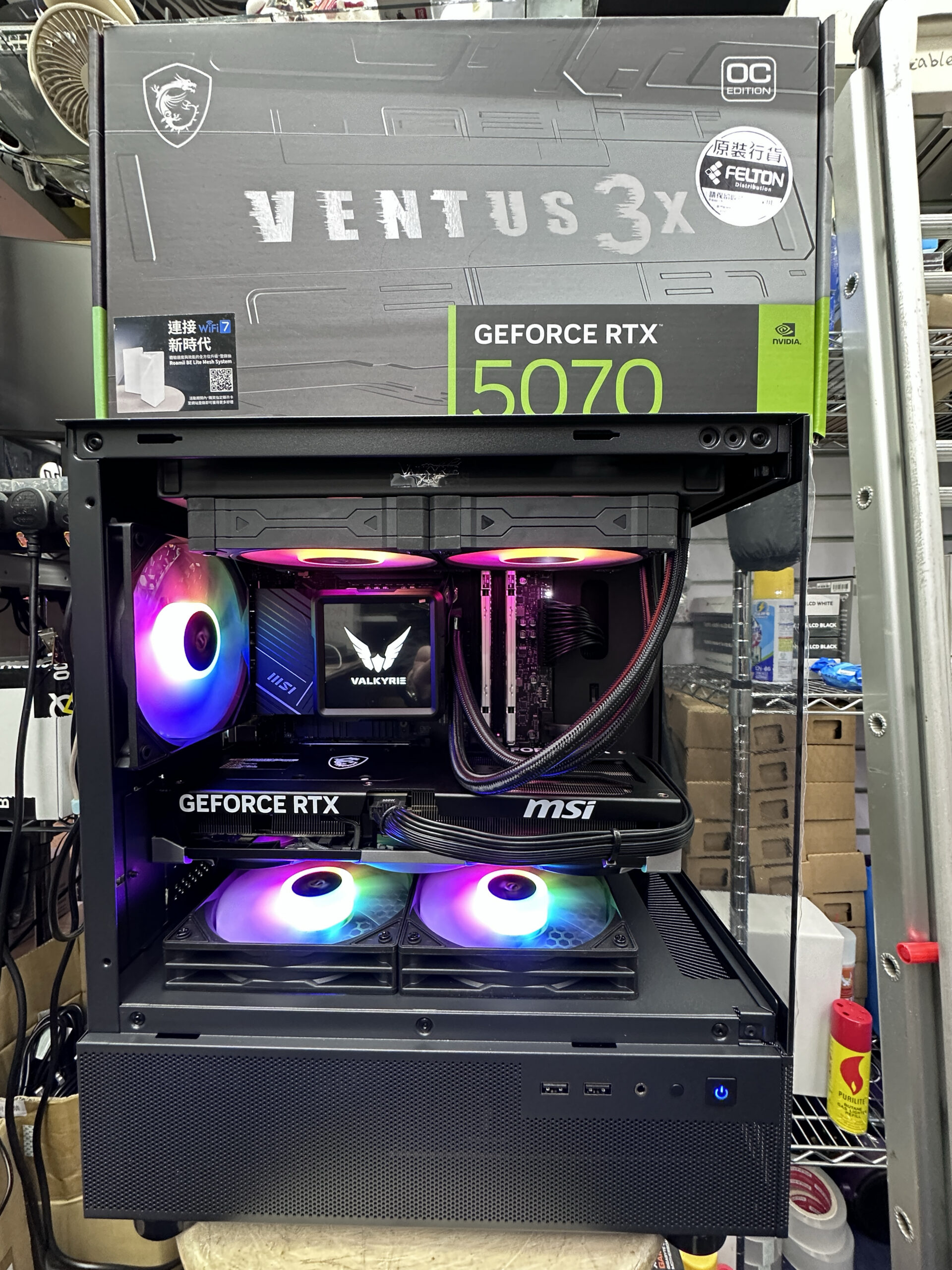 ✨成品分享✨Antec CX200M Msi 5070 3x⚫️ VK B240GT 3.95寸 LCD🫧