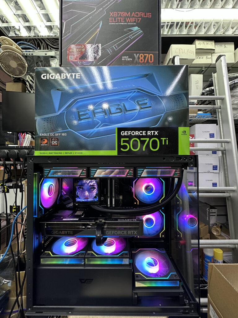 💥AMD 9800x3d✨X870M Aorus Elite WIFI7✨5070 TI Eagle OC🫧DS900M🫧 DP-360 4吋 LCD img 4420