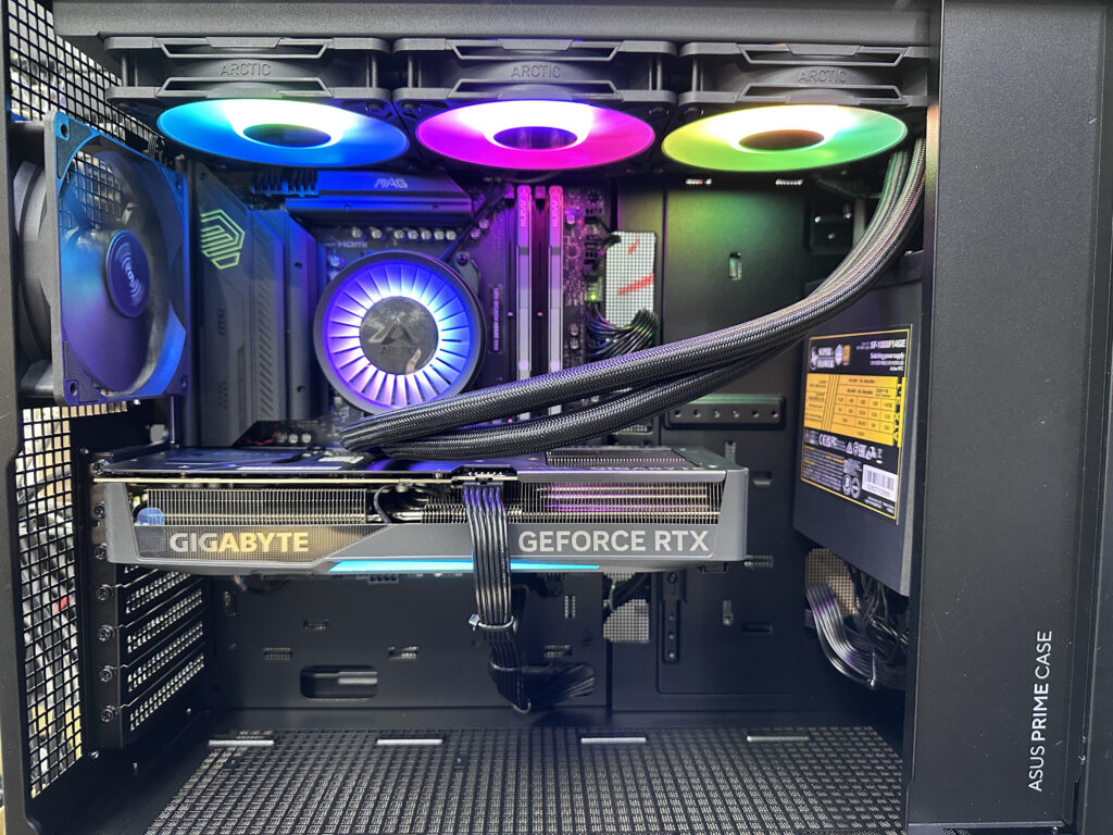🤩高級🤩文書機🌈ASUS AP303 Mech AMD ✨9950X3d✨5070 TI Eagle OC Arctic 360 厚排😉 img 4436