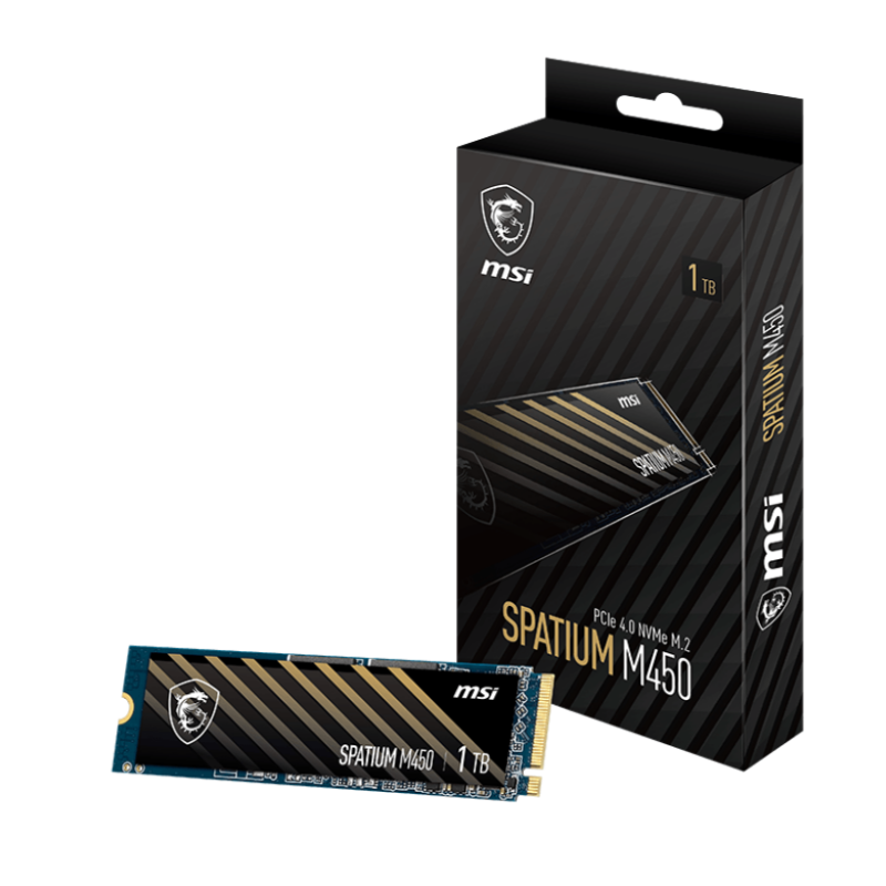 MSI SPATIUM M450 PCIe 4.0 NVMe M.2 SSD 1TB