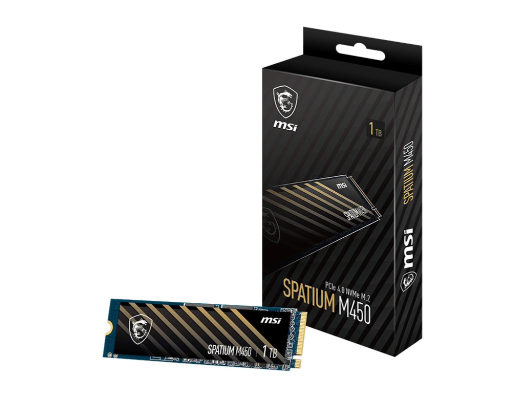 MSI SPATIUM M450 PCIe 4.0 NVMe M.2 SSD 1TB