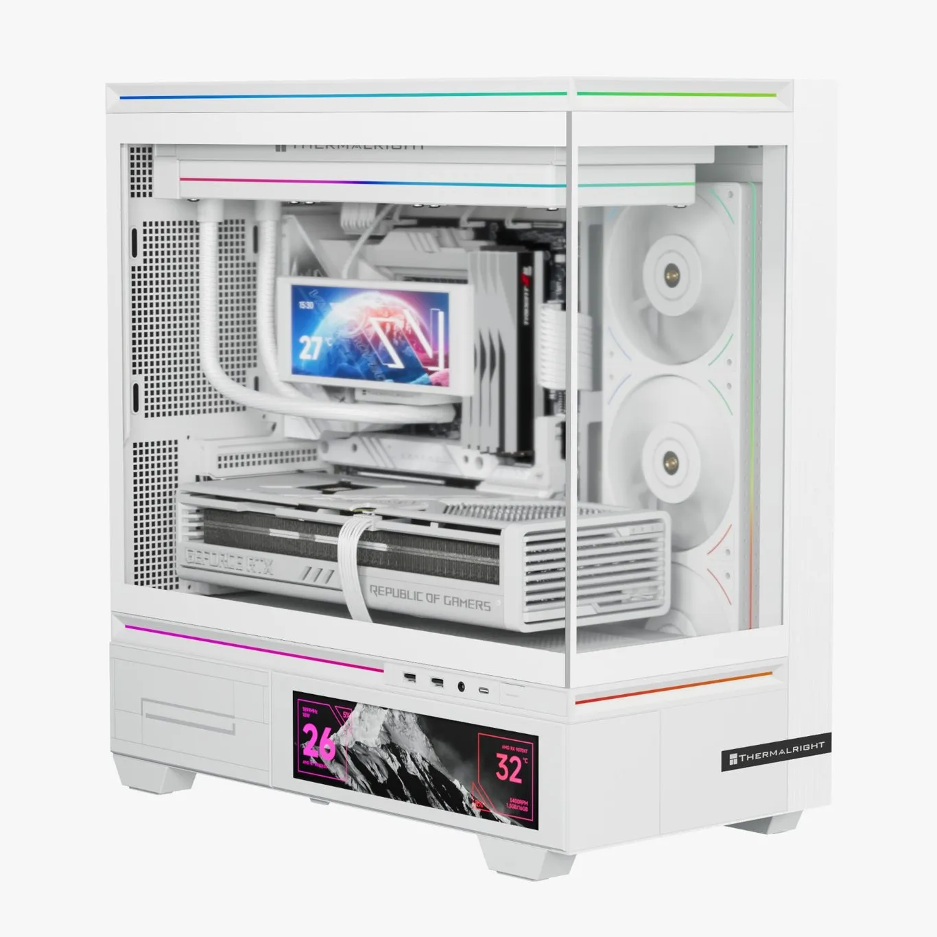 ThermalRight 利民 M10 Vision Micro-ATX 9.16吋LCD副屏 - 黑色BK