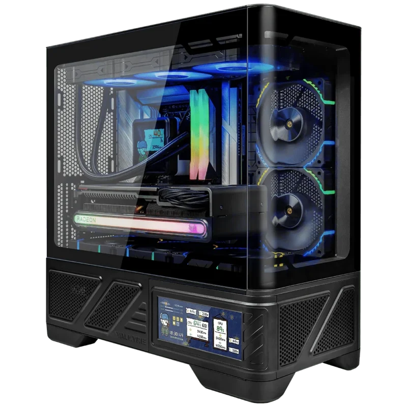 Valkyrie VK03-M M-MATX 背插機箱 - 6.2吋 IPS 觸按屏幕版