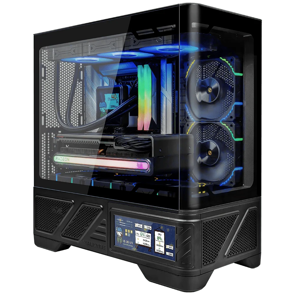 Valkyrie VK03-M M-MATX 背插機箱 - 6.2吋 IPS 觸按屏幕版